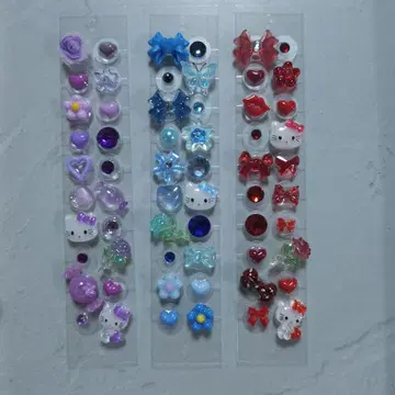 귀 구멍 주얼리 * 최애 컬러 ( RED BLUE PURPLE )