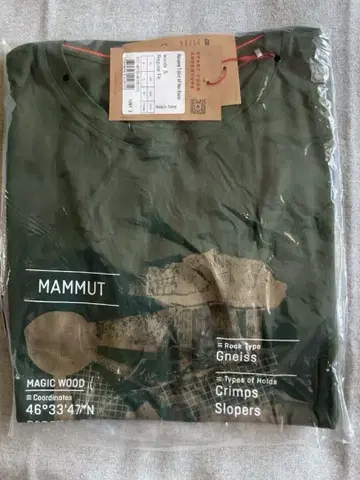 마무트 mammut 티셔츠