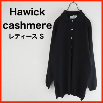 A3702 새상품급 Hawick cashmere 가디건 S 블랙