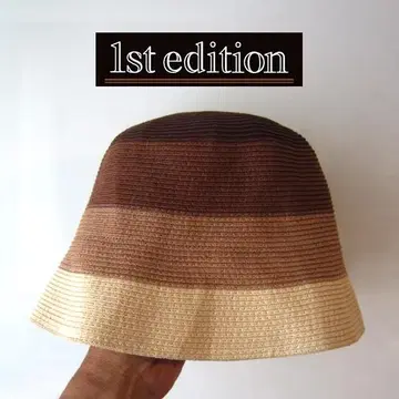 미사용품 1st edition / 퍼스트 에디션 밀짚 바게트 햇