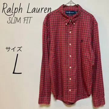 랄프 로렌 SLIM FIT 사이즈 L BD 코튼 체크 셔츠