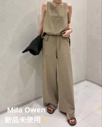 새상품 Mila Owen 조젯 저지 셋업 모카 사이즈 00