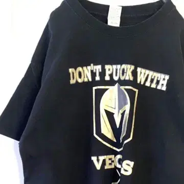 VECS DON'T PUCK WITH 티셔츠 L 블랙 구제 의류