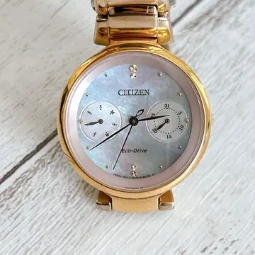CITIZEN 에코 드라이브 쉘 다이얼 작동품