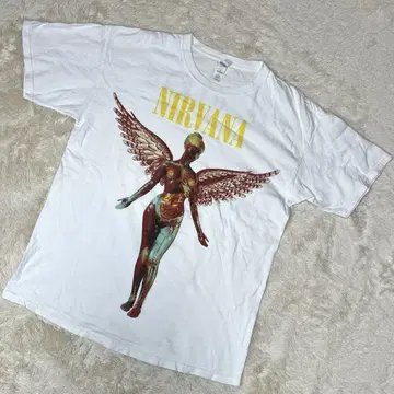 닐바나 NIRVANA 인 유테로 밴드 티셔츠 멕시코제