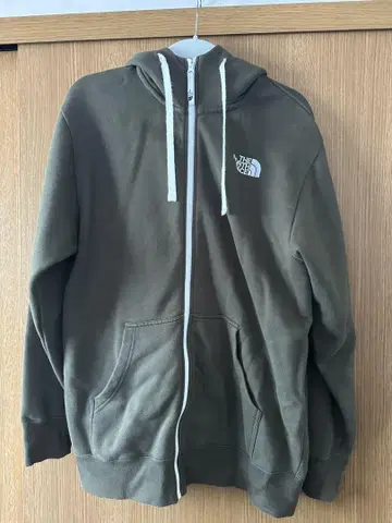 THE NORTH FACE 풀 집업 후드티 카키