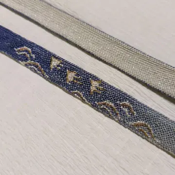 순수 실크 여름용 허리띠 물결 하운드투스 체크