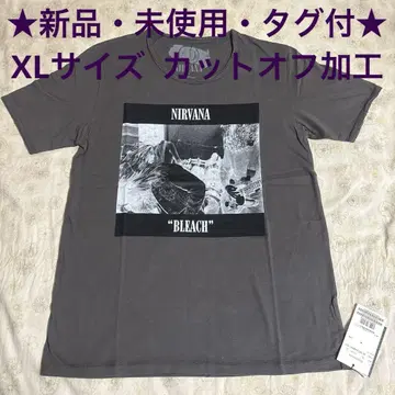 Nirvana BLEACH 티셔츠 XL 그레이 컷오프 가공 미사용 새상품