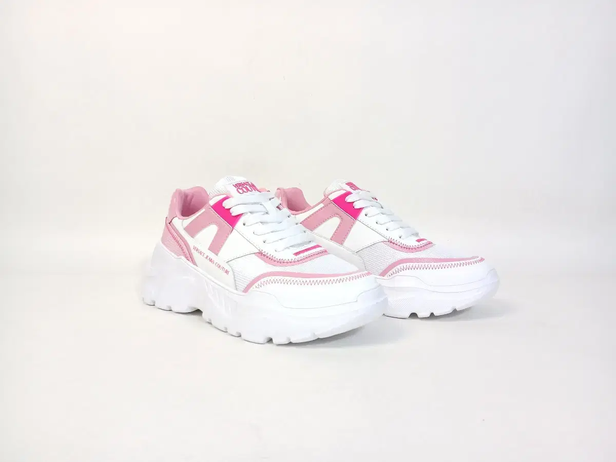 Versace jin Speedtrack White/Pink Women's Sneakers