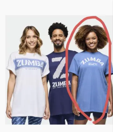 ZUMBA 티셔츠 정품 미사용