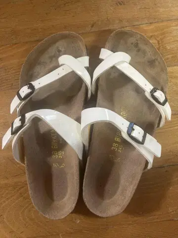 BIRKENSTOCK 샌들 38 화이트