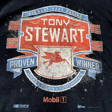 USA 구제 의류 Tony Stewart 레이싱 셔츠 3XL 블랙