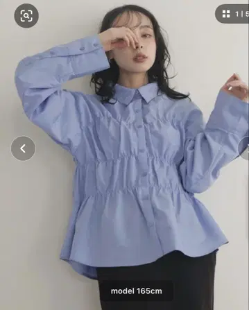 셔링 뷔스티에 디자인 셔츠