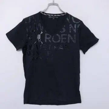Rat Roen 00s 도쿄 블랙 모드 네오 시크 스타일 큐빅 T셔츠