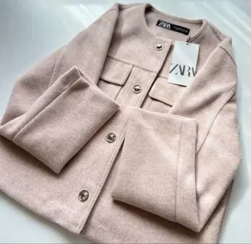 ZARA 소프트 자켓 핑크 M