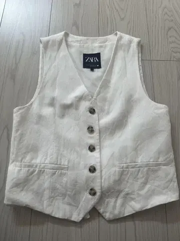 zara 린넨 베스트