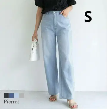 Pierrot 데님 와이드 팬츠