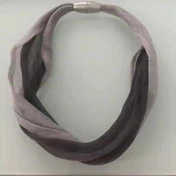 MATERIA DESIGN 메쉬 목걸이 그레이/블랙