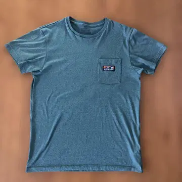 patagonia 포켓 부착 티셔츠 M 파도 택