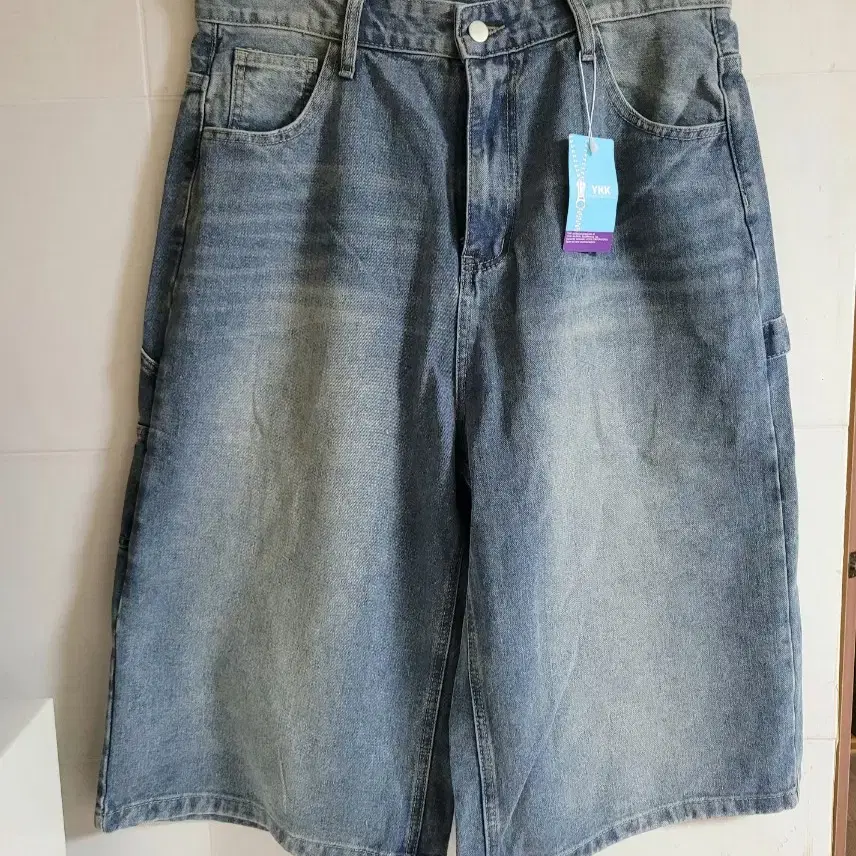 【SATIIIZ】Hennen Carpenter Bermuda Denim Pants Men's Carpenter Bermuda Washing Denim Shorts (New, size 32