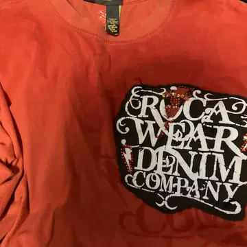 ROCA WEAR 티셔츠 XL 사이즈 100% 코튼 오렌지