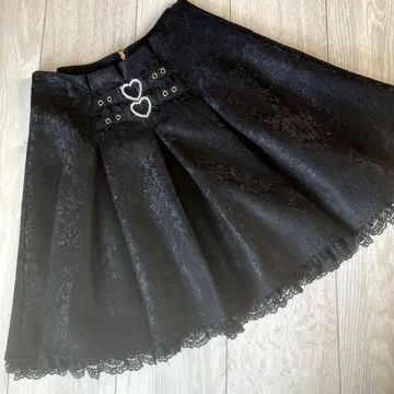 ROJITA 레이스 스커트 꽃무늬 레이스 블랙 프리 사이즈