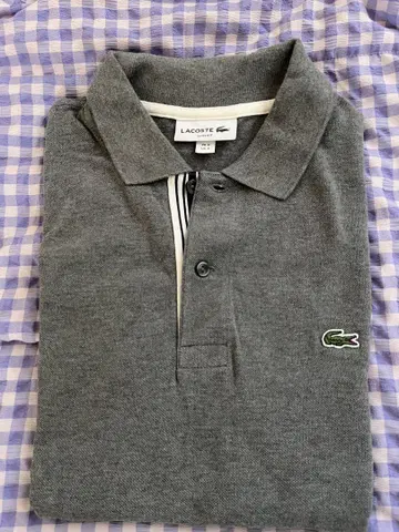 LACOSTE 그레이 피케 셔츠