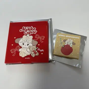 mikko cafe 수플레 캔뱃지 거울 특전