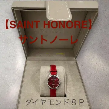 SAINT HONORE (상토노레) 다이아몬드 가죽 시계 (여성용)