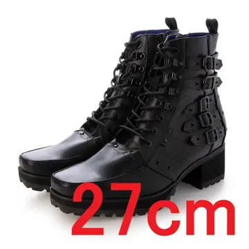 27.0cm YOSUKE 요스케 레이스업 부츠 블랙 남성용