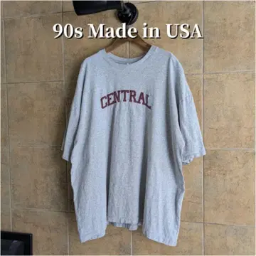 90년대 USA CENTRAL 칼리지 로고 티셔츠 싱글 스티치