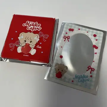 mikko cafe 라떼 특전 거울 클리어 카드
