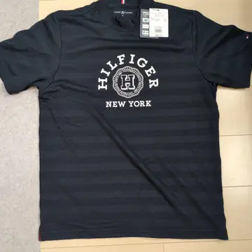 [새 상품] TOMMY HILFIGER 골프웨어 반팔 네이비 로고