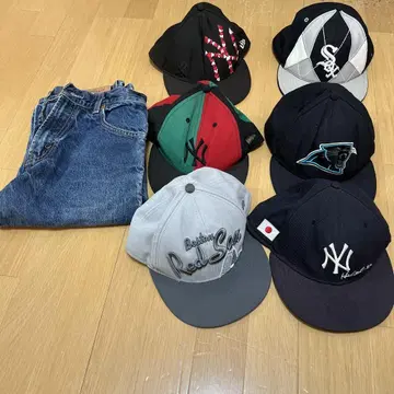 캡 6개 데님 세트