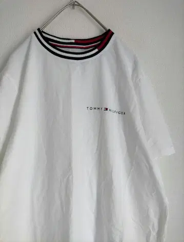 TOMMY HILFIGER 반팔 티셔츠 화이트