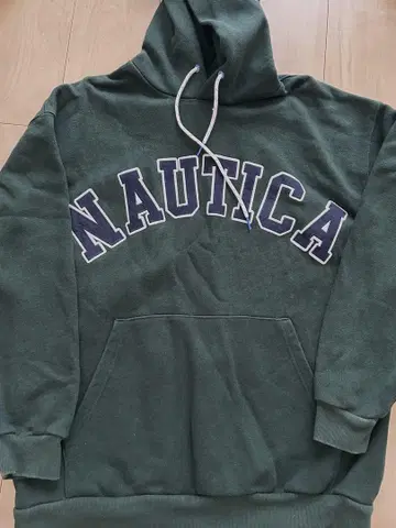 NAUTICA 다크 그린 후드티 L 사이즈