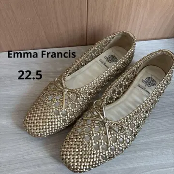 Emma Francis 에마프란시스 플랫 발레 슈즈 골드