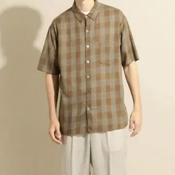 LAWN TWILL CHECK SINGLE NEEDLE SHIRT