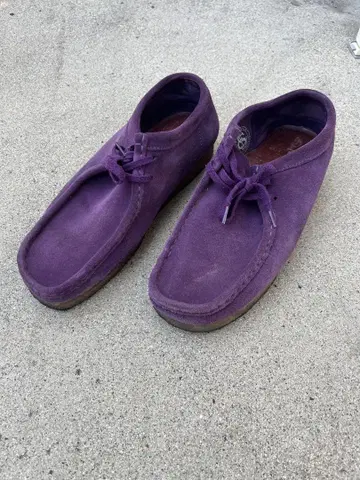 CLARKS ORIGINALS 클락스 왈라비 보라색 27.0