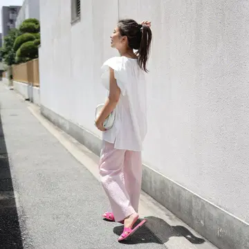 gypsohila 집소필라 자카드 팬츠 핑크
