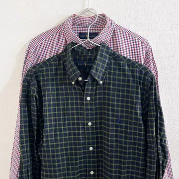Ralph Lauren 랄프 로렌 체크 긴팔 셔츠 2매 세트 판매