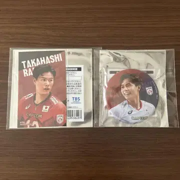 타카하시 란 배구 응원 카페 스티커 & 캔뱃지 [ 1 ]