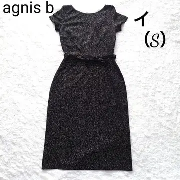 [새상품급] agnes b 아녜스베 라메 도트 원피스 허리 벨트