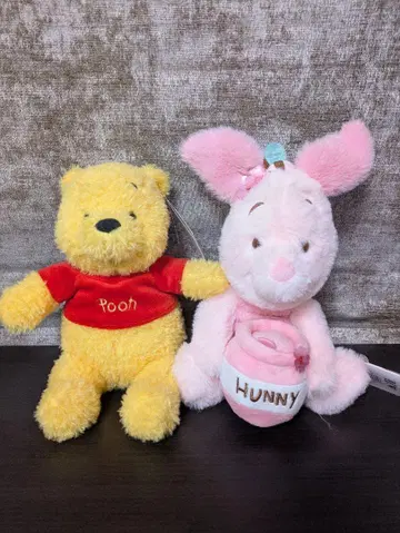 푸우와 피글렛 봉제 인형 세트