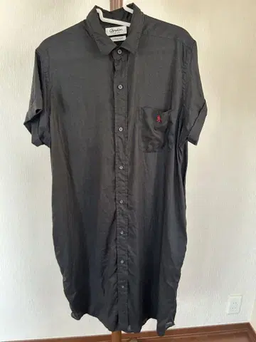 짐플렉스 린넨 셔츠 원피스 블랙 size14