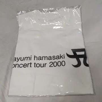 하마사키 아유미 콘서트 투어 2000 당시 상품 티셔츠 화이트 새상품