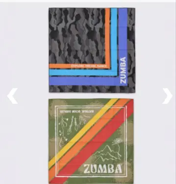 미사용 새상품 ZUMBA 줌바 정품 반다나 2매 세트