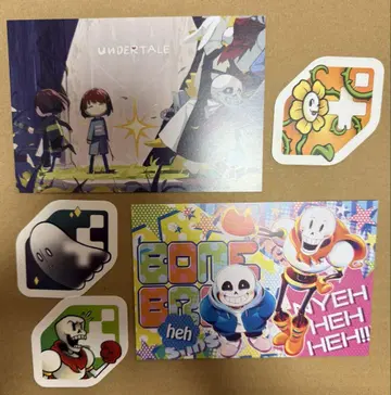 언더테일 Undertale 공식 스티커 엽서 세트 2