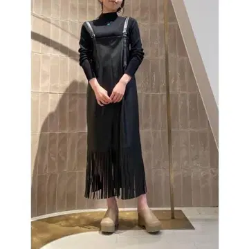 릴리 브라운 원피스 프린지
