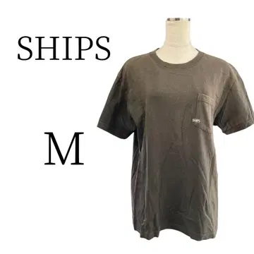 하자품 SHIPS 쉽스 카키 반팔 티셔츠 M